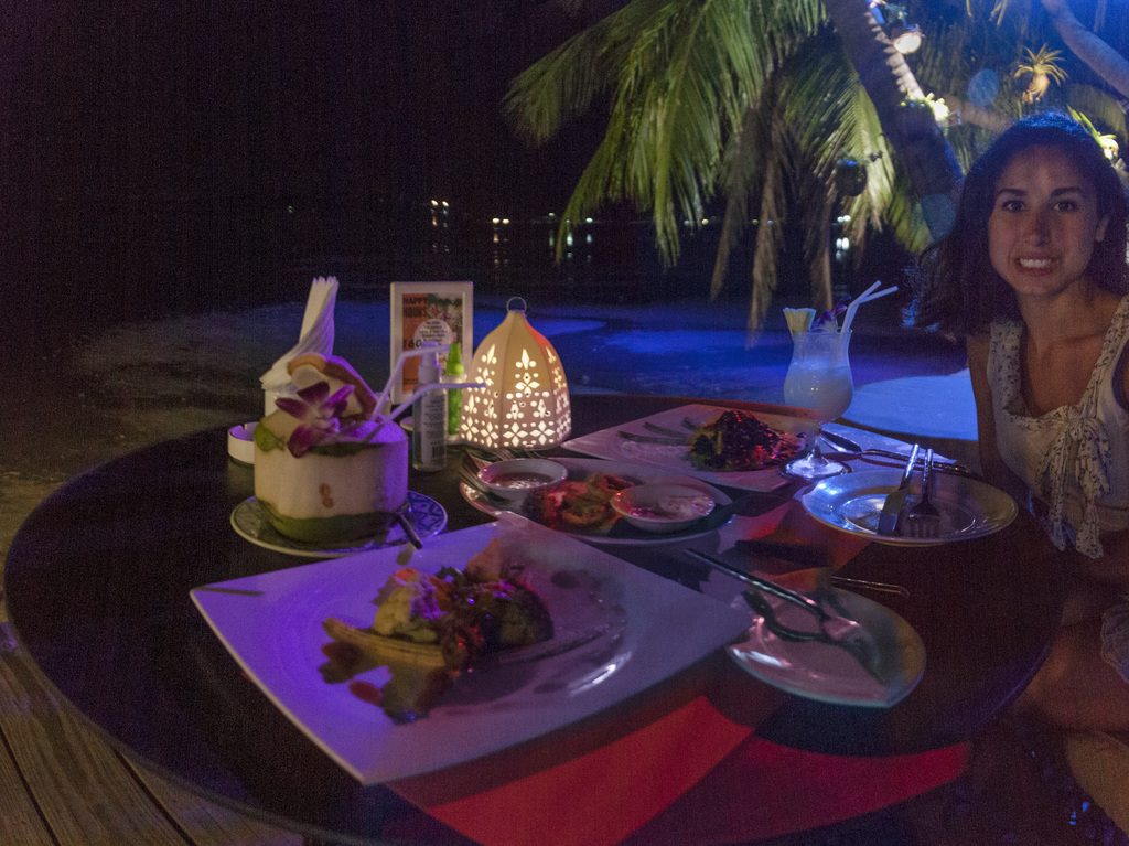 Tango Luxe Beach Villa Dinner